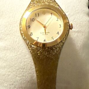 NIB Kate Spade New York Glittering Gold Watch Strap KSW1221 Japan movement